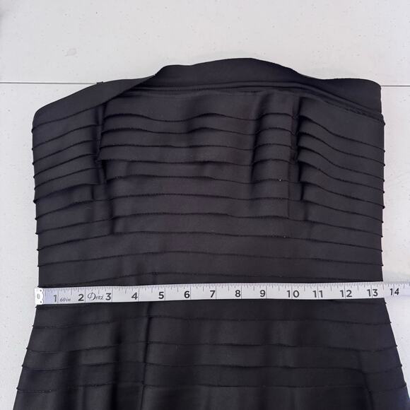 Victor Costa Tiered Strapless Corset Knee Length A-Line Cocktail Dress Women's 4 - Picture 13 of 14